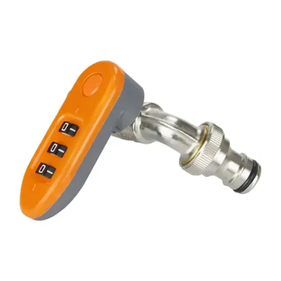 Sunup SN-29268 3 Haneli Şifreli Kilitli Bahçe Musluğu 1/2" Dış Mekan Su Vanası Hortum Bağlantı Seti resmi