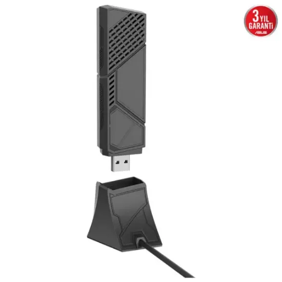 USB-BE92 ASUS ROG TRI-BAND WiFi7 USB ADAPTÖR resmi