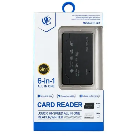 Powermaster PM-9066 TF-SD-MMC-Mini-Micro SD Çoklu USB Kart Okuyucu resmi