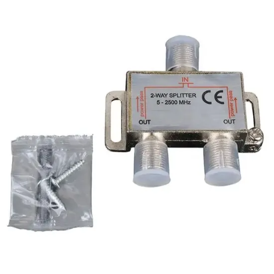 Fully E-335A 5-2500MHZ 1/2 Anten Splitter Powerpass resmi