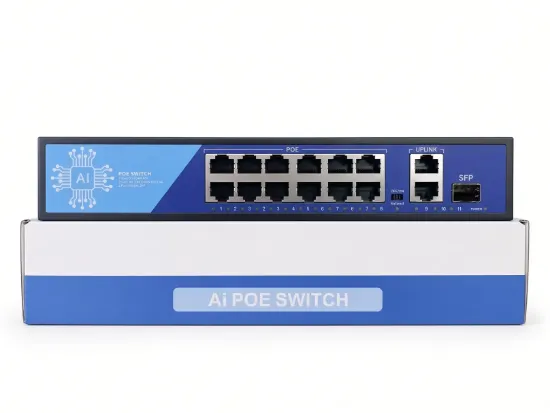 EZCOOL EZ-08PSF-SFP 8 PORT 8FE+2GE+1SFP GİGABİT POE SWİTCH 120W resmi
