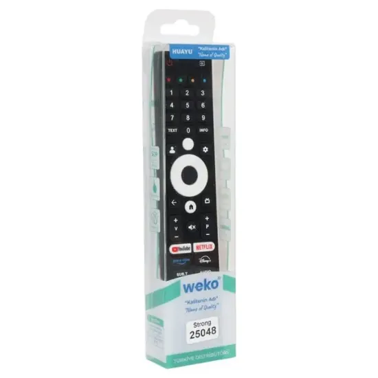 Profilo 75PA725EQG - Strong MT75EG8000QF -Senna 55UQ9500F - Onvo 50OVF9000UQ - Dreamstar Netflix-Youtube-Prime-Disney+ Tuşlu Lcd Tv Kumanda resmi
