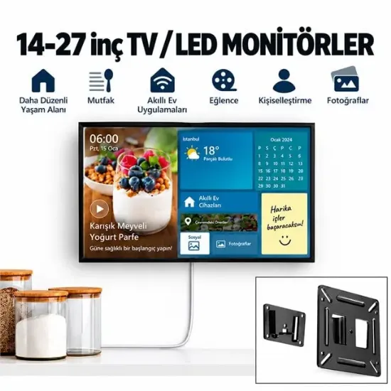 PowerMaster PM-26408 TV Duvar Montaj Braketi resmi
