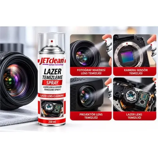 JeTCLean 250ML Lazer Lens Sensör Temizleme Spreyi resmi