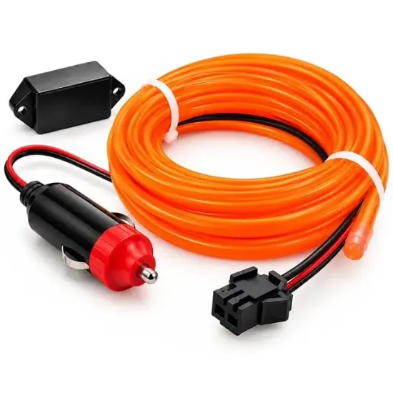 Powermaster 5 Metre Oranj Araç İçi Neon İp Aydınlatma resmi