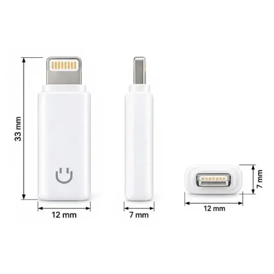 PowerMaster KY-198 3.5mm To Lightning OTG Aparat iPhone 7/8/X resmi