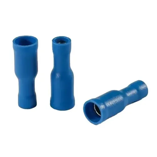 PowerMaster PM-39054 1,5-2,5MM2 Kesit 24x7x5mm Soket Mavi İzoleli Kablo Pabucu (100'lü Paket) resmi