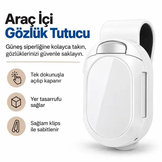 Sunup SN-29102 Araç Güneşlik Gözlük Tutucu Klips resmi
