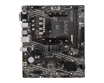 MSI A520M PRO DDR4 4600/1866Mhz M.2 MATX AM4 resmi