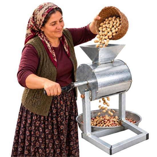 PowerMaster PM-38902 Manuel Yer Fıstığı Soyma Makinesi Metal Profil Gövdeli  resmi