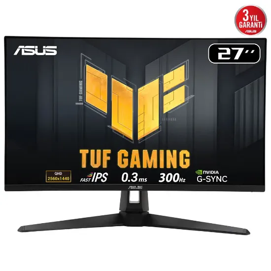 27 ASUS TUF GAMING VG27AQM5A 0.03MS 300HZ EYECARE 2K QHD FAST IPS GAMING resmi