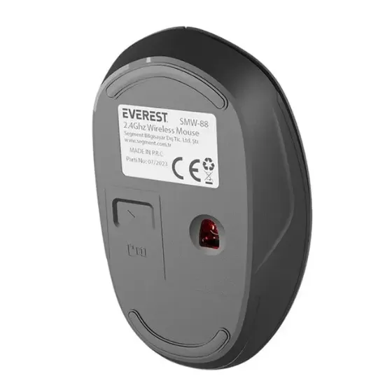 Everest SMW-88 USB Gri 1200 DPI 2.4Ghz Mini Kablosuz Mouse resmi