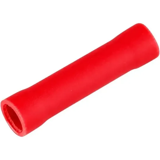 PowerMaster PM-39055 0,5-1,5mm2 Kesit 25x6x4mm Soket Kırmızı İzoleli Kablo Pabucu (100'lü Paket) resmi