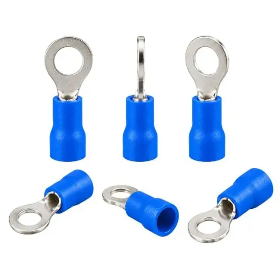 PowerMaster PM-39058 1,5-2,5mm2 Kesit 25x11x6mm Soket Mavi İzoleli Kablo Pabucu (100'lü Paket) resmi