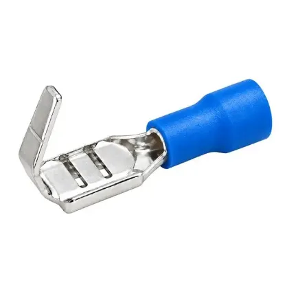PowerMaster PM-39056 1,5-2,5mm2 Kesit 23x6x5mm Soket Mavi İzoleli Kablo Pabucu (100'lü Paket) resmi