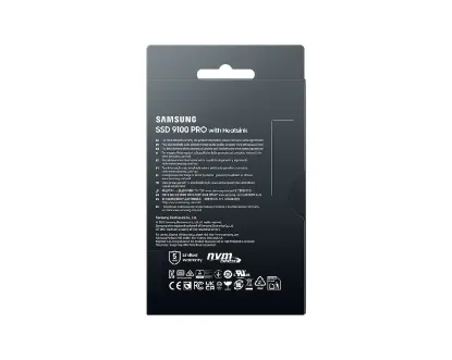 2TB SAMSUNG 9100 PRO PCIE GEN 5.0 X4 NVME 2.0 (14700/13400MB/s) HEATSINK MZ-VAP2T0CW resmi