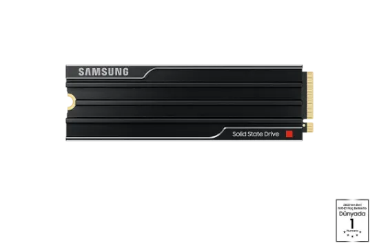 2TB SAMSUNG 9100 PRO PCIE GEN 5.0 X4 NVME 2.0 (14700/13400MB/s) HEATSINK MZ-VAP2T0CW resmi