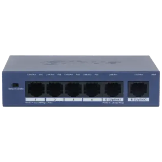 DAHUA S3006-4ET-60 4FEX2XGE 60W YÖNETİLEMEZ POE SWITCH resmi