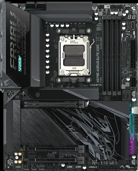 GIGABYTE X870E AORUS ELITE X DDR5 8000Mhz HDMI/DP ATX AM5 resmi