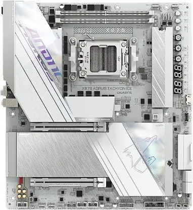 GIGABYTE X870A AORUS TACHYON ICE DDR5 8400Mhz HDMI/DP E-ATX AM5 resmi