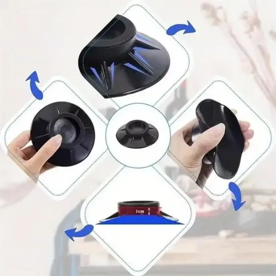 Sunup SN-28660 Çamaşır Makinesi Tabanlık Stoper Titreşim Engelleyici Kauçuk Ped resmi