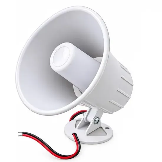 No-Tel CON-20 Mini 20 Watt Beyaz 2'li Set Horn Hoparlör resmi