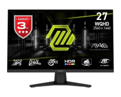 MSI 27" MAG 274QF X24 WQHD RAPID IPS 240HZ 0.5MS resmi