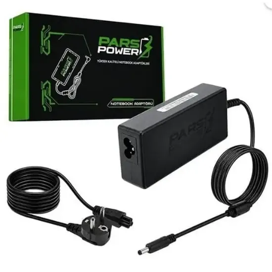 Parspower PRS 021 18,5V 3,5A 65W Plastik Kasa HP Uyumlu Notebook Adaptör resmi