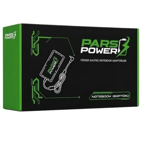 Parspower PRS 021 18,5V 3,5A 65W Plastik Kasa HP Uyumlu Notebook Adaptör resmi