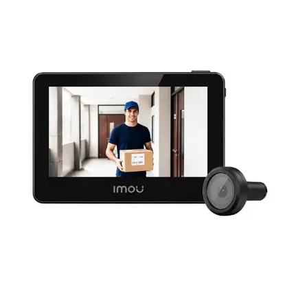 Imou VD1-5M0S VD1 2.4-5 Ghz Dual Bant Wİ-Fİ İki Yönlü Konuşma · Gece Görüş 5 MP Dahili Monitörlü Kapı Dürbünü resmi