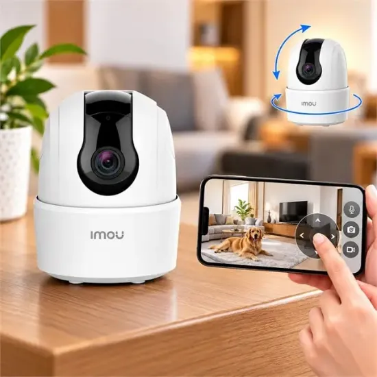 Imou IPC-K2ECP-3R1W Ranger 2C İki Yönlü Konuşma 2.4GHZ Wifi Gece Görüş 3MP Wifi IP Ptz Kamera resmi