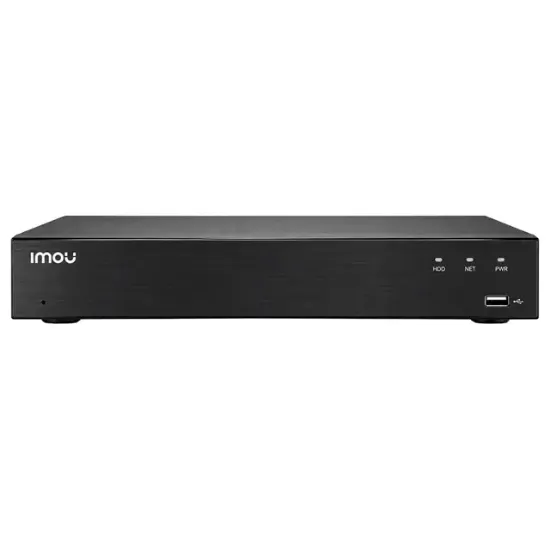 IMOU N236-16P 36 Kanal 16 PoE Girişli H.265 4K NVR Kayıt Cihazı 16TB Destekli Dahili Mikrofon Hoparlör resmi