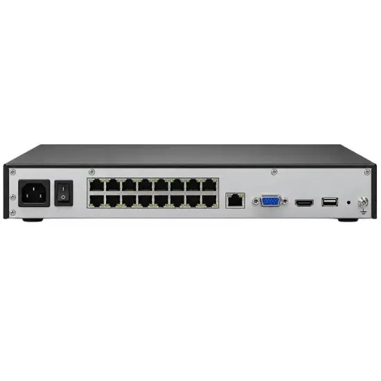 IMOU N236-16P 36 Kanal 16 PoE Girişli H.265 4K NVR Kayıt Cihazı 16TB Destekli Dahili Mikrofon Hoparlör resmi