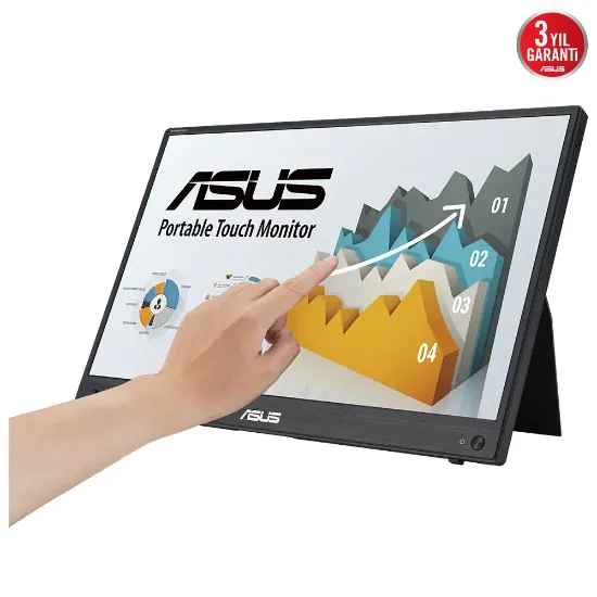 16 ASUS ZENSCREEN TOUCH MB16AMTR 5MS 60HZ FHD IPS TAŞINABİLİR DOKUNMATİK resmi