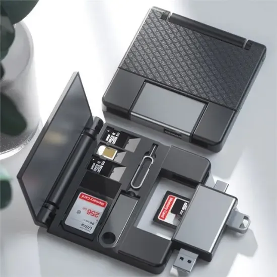 Powermaster PM-39094 7in1 Çok Fonksiyonlu USB 3.0 Type-C Lightning SD/TF Kart Okuyucu Adaptör  resmi
