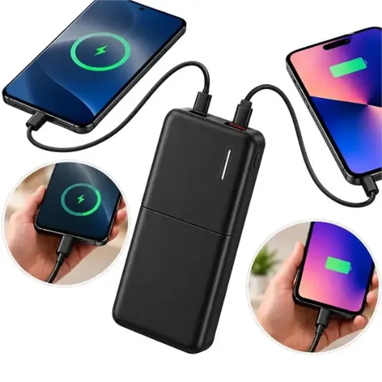 Snapron SNP-3008 Siyah 22.5W PD 10.000mAh Şarjlı Powerbank resmi