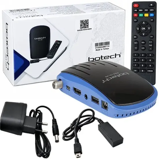 Botech PIKO701 HD Cihaz Üzerinden Dısplay tuşlu Model Tkgs'li Mını HD Uydu Alıcısı (TRT Bandrollü) resmi