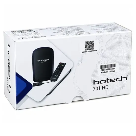 Botech PIKO701 HD Cihaz Üzerinden Dısplay tuşlu Model Tkgs'li Mını HD Uydu Alıcısı (TRT Bandrollü) resmi
