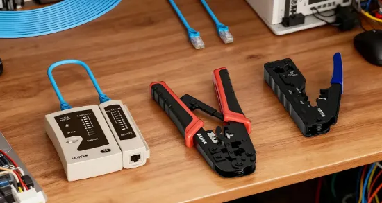UNITEK ETHERNET KABLOSU TEST CİHAZI (OT140AGY01) resmi