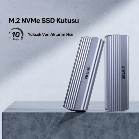 UNITEK M.2 PCIe NVME USB-C SSD KUTUSU (S1241B01) resmi