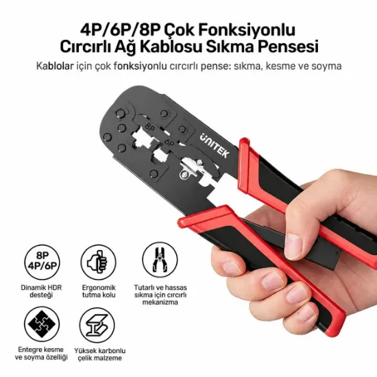 UNITEK 4P/6P/8P CIRCIRLI SIKMA ALETİ (OT136ARD01) resmi