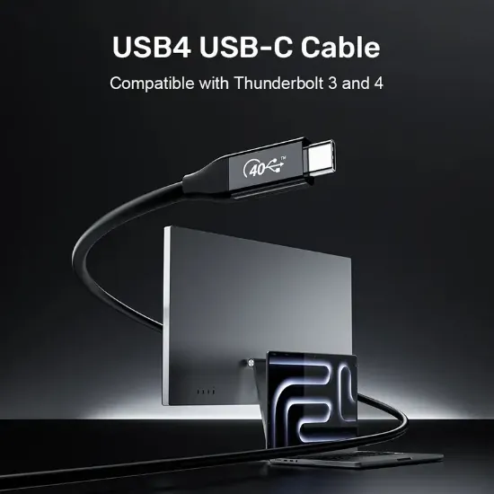UNITEK 240W USB4 TYPE-C KABLO (C14100ABK01-2M) resmi