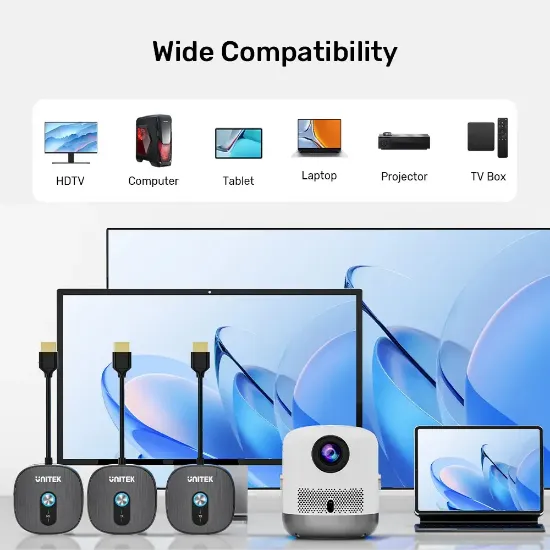 UNITEK KABLOSUZ HDMI ALICI (V1711FBK01) resmi