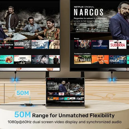 UNITEK KABLOSUZ HDMI ALICI (V1711FBK01) resmi