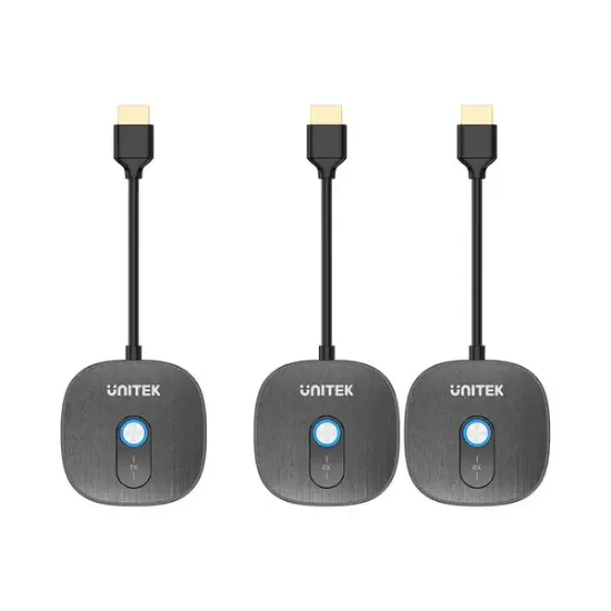 UNITEK CIFT ALICILI KABLOSUZ HDMI TRANSMITTER (V1711ABK01) resmi