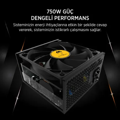 JAMES DONKEY JDP750 APFC 12CM 80+ BRONZE 750W PSU resmi