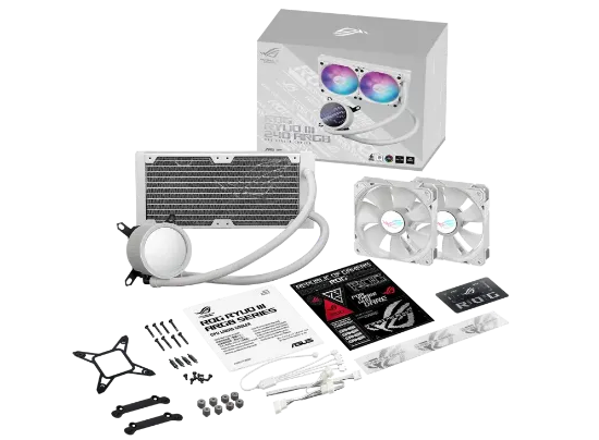 ASUS ROG RYUO III 240 ARGB BEYAZ SIVI SOĞUTUCU resmi