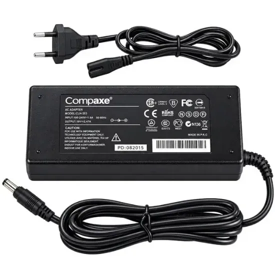  Compaxe CKA-128 12 Volt - 10 Amper - 120 Watt 5.5*2.5 Mm Uçlu Plastik Kasa Masaüstü Adaptör resmi