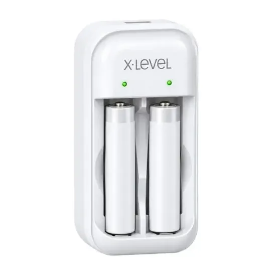X-Level CH1 205 NiMH AA-AAA 2 Yuvalı LED Göstergeli Beyaz Pil Şarj Cihazı resmi