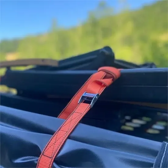 Sunup SN-42098 Turuncu 3 Metre Mini Mandallı Gerdirme Halatı Bağlama Kayışı resmi